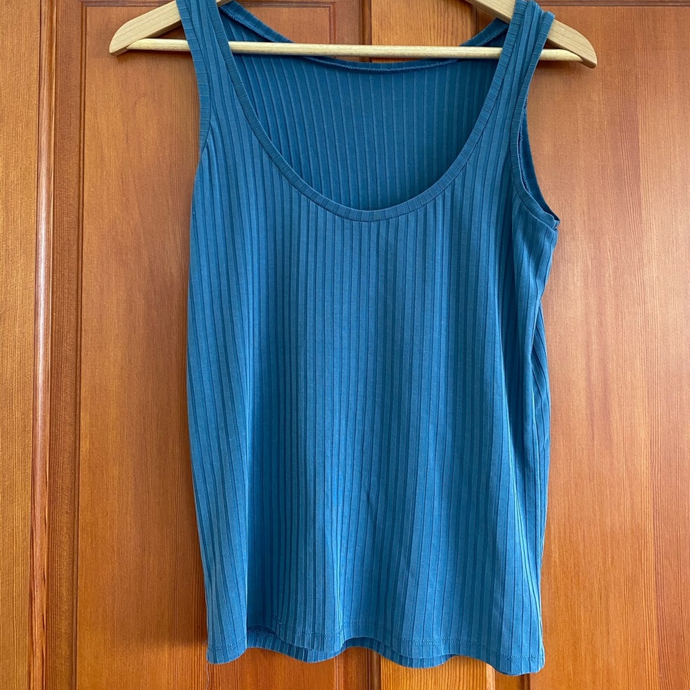 Brass Clothing Best Tee Tank in vintage navy, XS.
